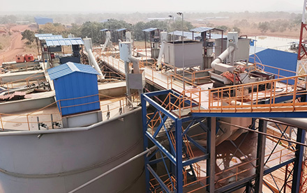 Guinea 3000 TPD Gold Carbon-In-Pulp Plant Project Operation