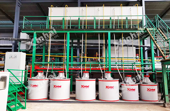 agitation tank system from xinhai for ore processing