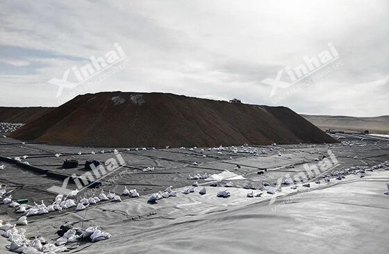 gold ore heap leaching